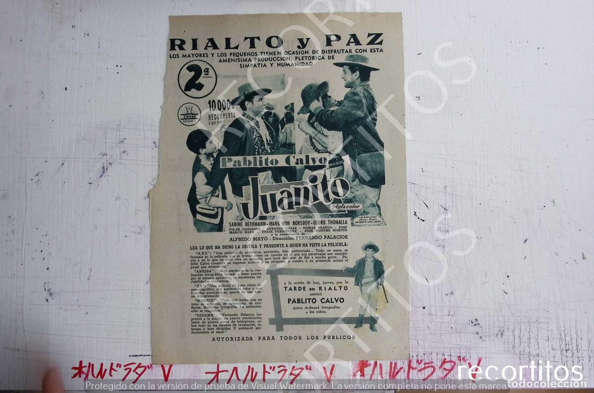 M&uacute;sica de colecci&oacute;n: COCA COLA COCACOLA ANUNCIO PUBLICIDAD JUANITO PABLITO CALVO