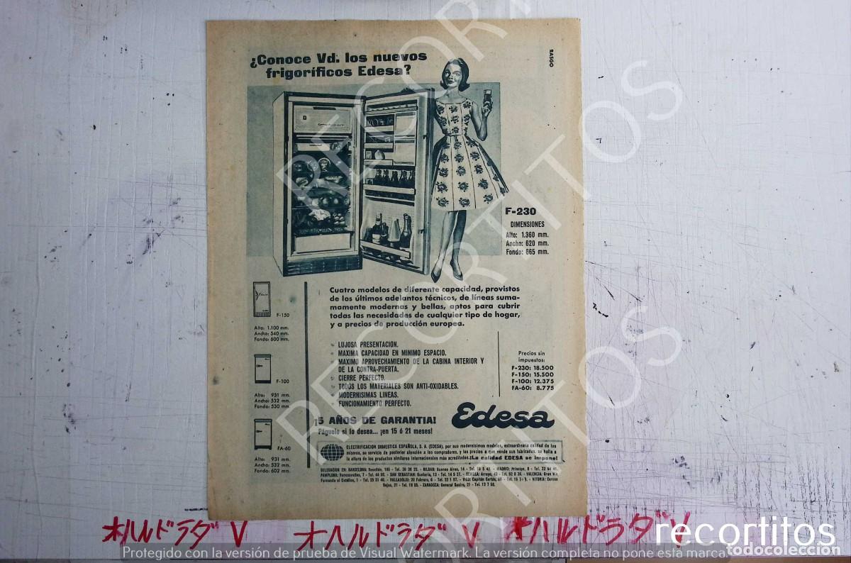 Musica di collezione: EDESA FRIGORIFICO ANUNCIO PUBLICIDAD 1954
