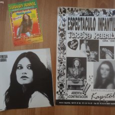 Música de colección: LOTE PROMOCIONAL CONTRATACION CANTATE TERESA RABAL 1979,1984,1990