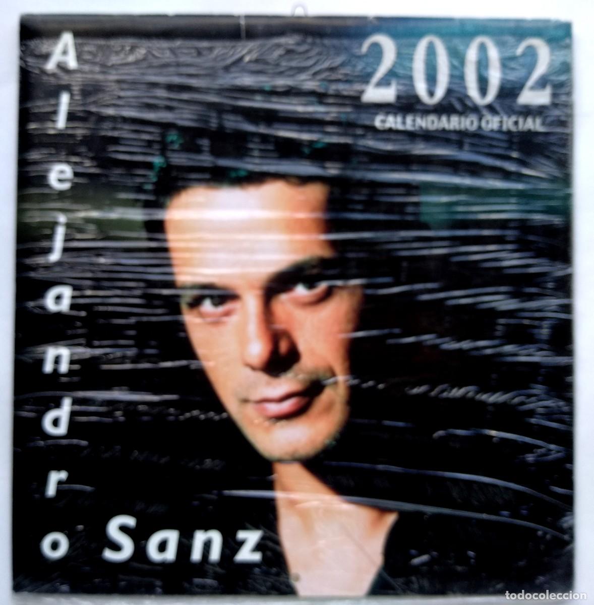 M&uacute;sica de colecci&oacute;n: ALEJANDRO SANZ. CALENDARIO 2002. 30,5 X 30,5 cms.