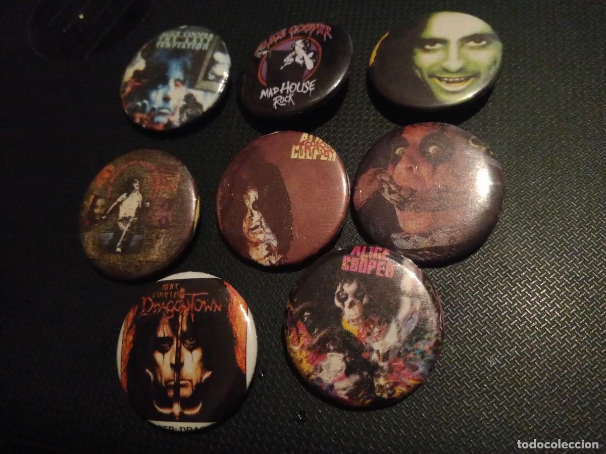 M&uacute;sica de colecci&oacute;n: ALICE COOPER- LOTE DE 8 CHAPAS. - Foto 1