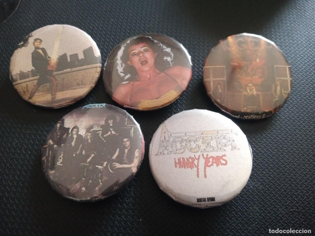M&uacute;sica de colecci&oacute;n: ACCEPT - LOTE DE 5 CHAPAS. - Foto 1