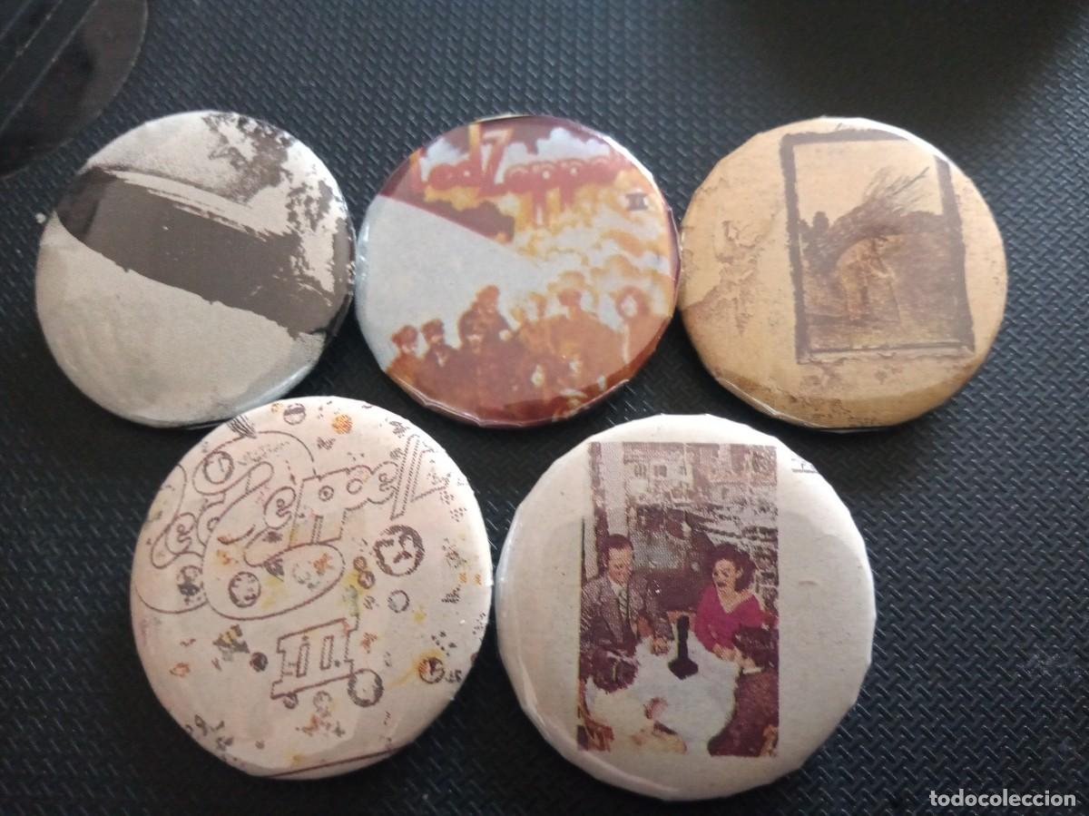 M&uacute;sica de colecci&oacute;n: LED ZEPPELIN - LOTE DE 5 CHAPAS. - Foto 1