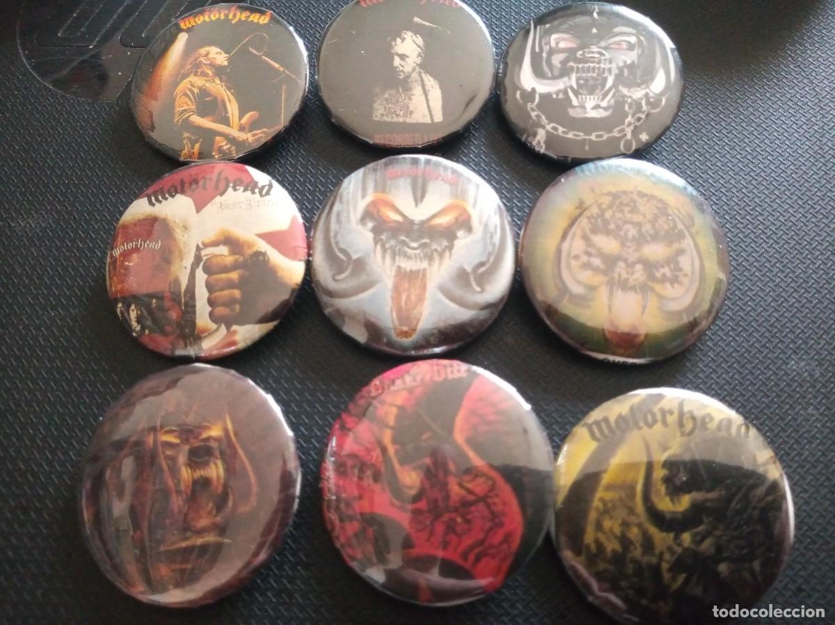 M&uacute;sica de colecci&oacute;n: MOTORHEAD - LOTE DE 9 CHAPAS. - Foto 1