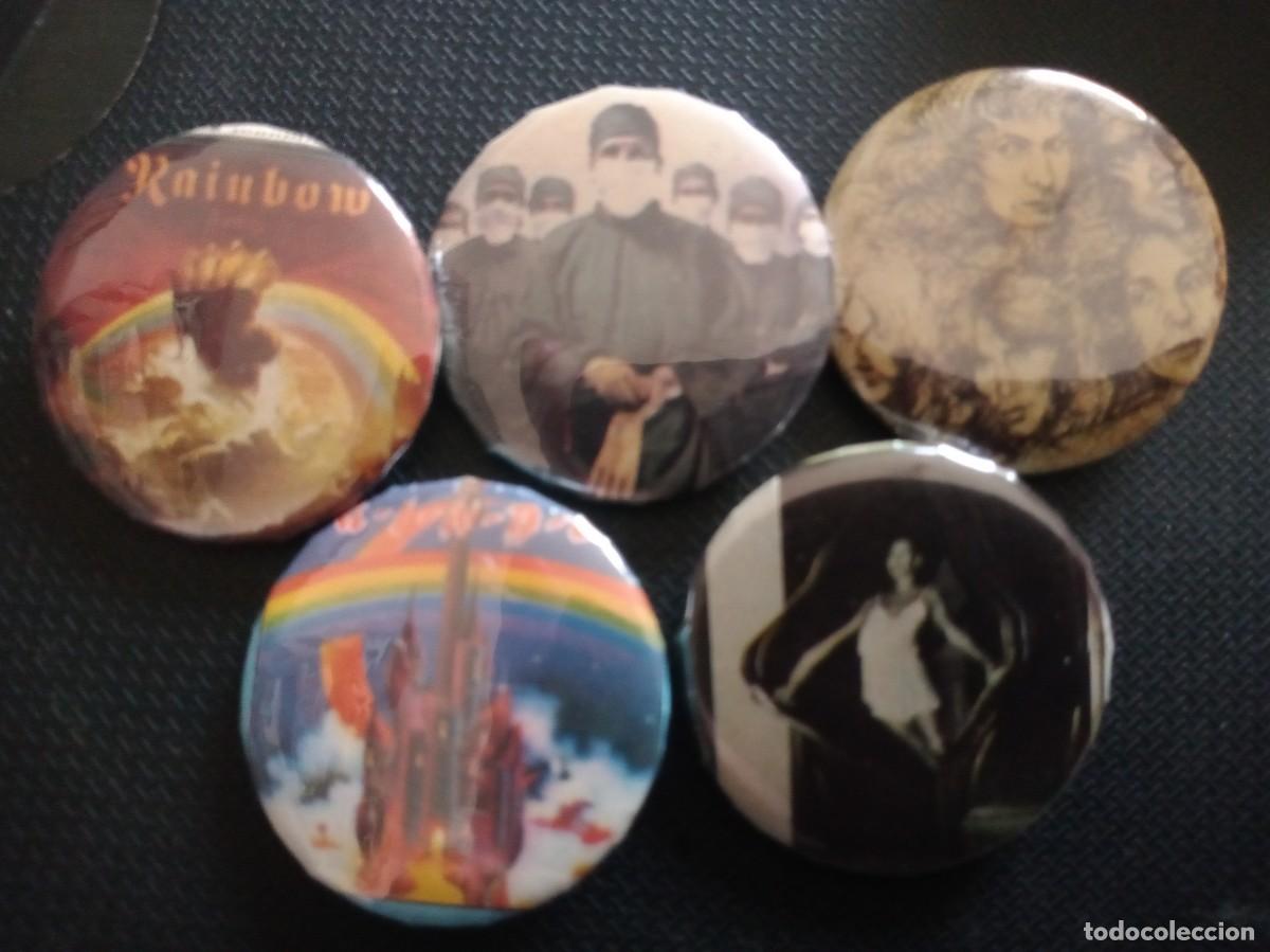 M&uacute;sica de colecci&oacute;n: RAINBOW - LOTE DE 5 CHAPAS. - Foto 1