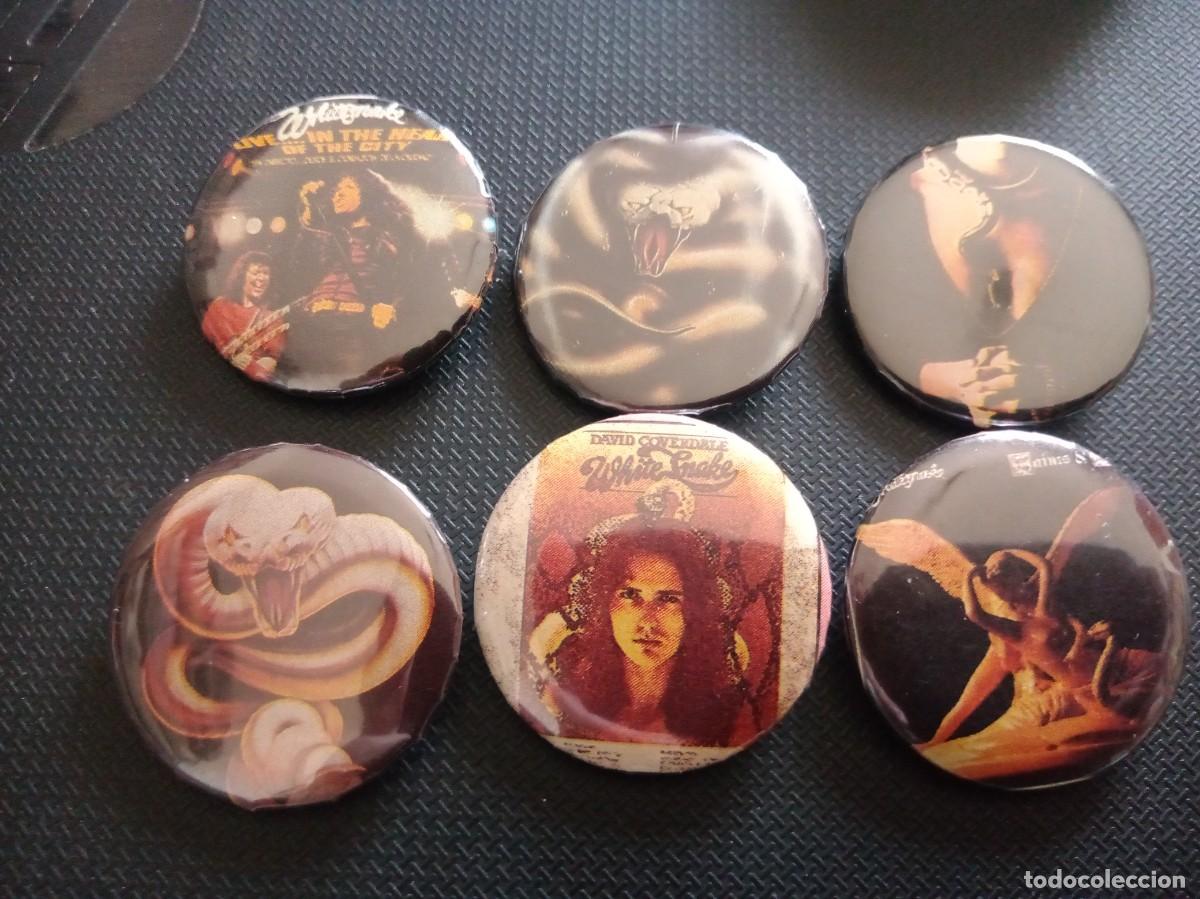 M&uacute;sica de colecci&oacute;n: WHITESNAKE - LOTE DE 6 CHAPAS. - Foto 1