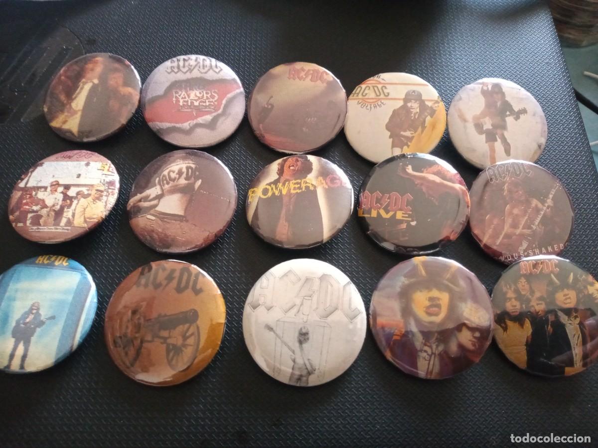 M&uacute;sica de colecci&oacute;n: AC/DC - LOTE DE 15 CHAPAS. - Foto 1
