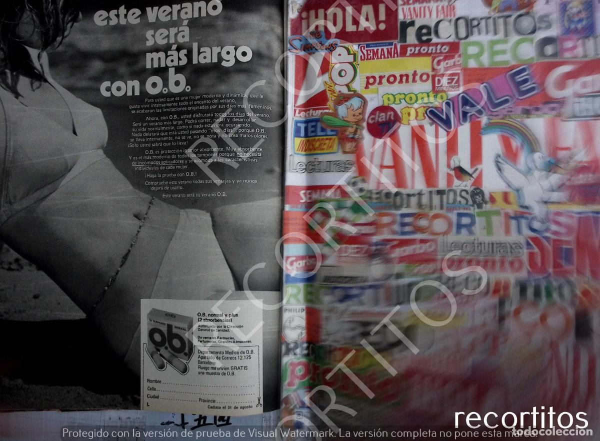Musica di collezione: ob tampones y compresas anuncio publicidad
