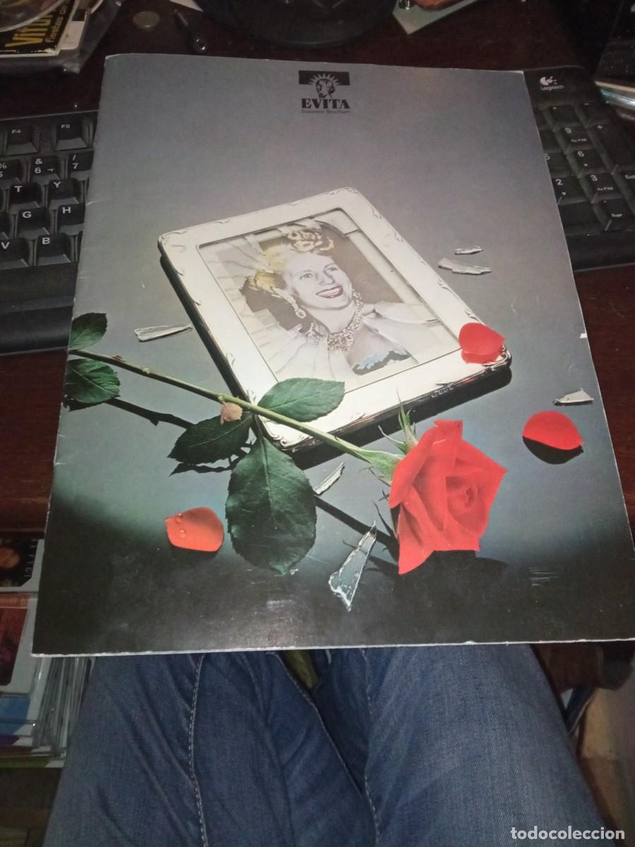 M&uacute;sica de colecci&oacute;n: Evita. Programa de mano del estreno en Londres 21 de junio de 1978 - Foto 1