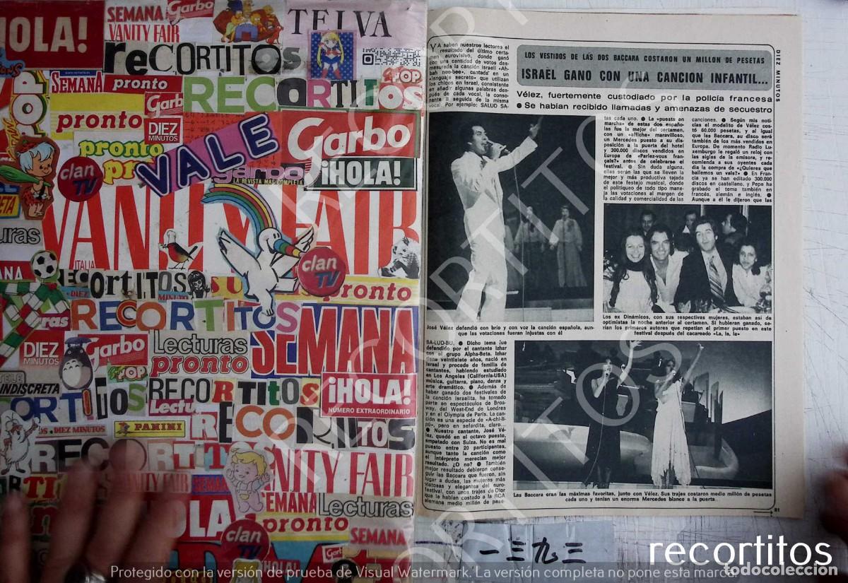 M&uacute;sica de cole&ccedil;&atilde;o: EUROVISION BACCARA JOSE VELEZ IZHAR COHEN ALPHA BETA