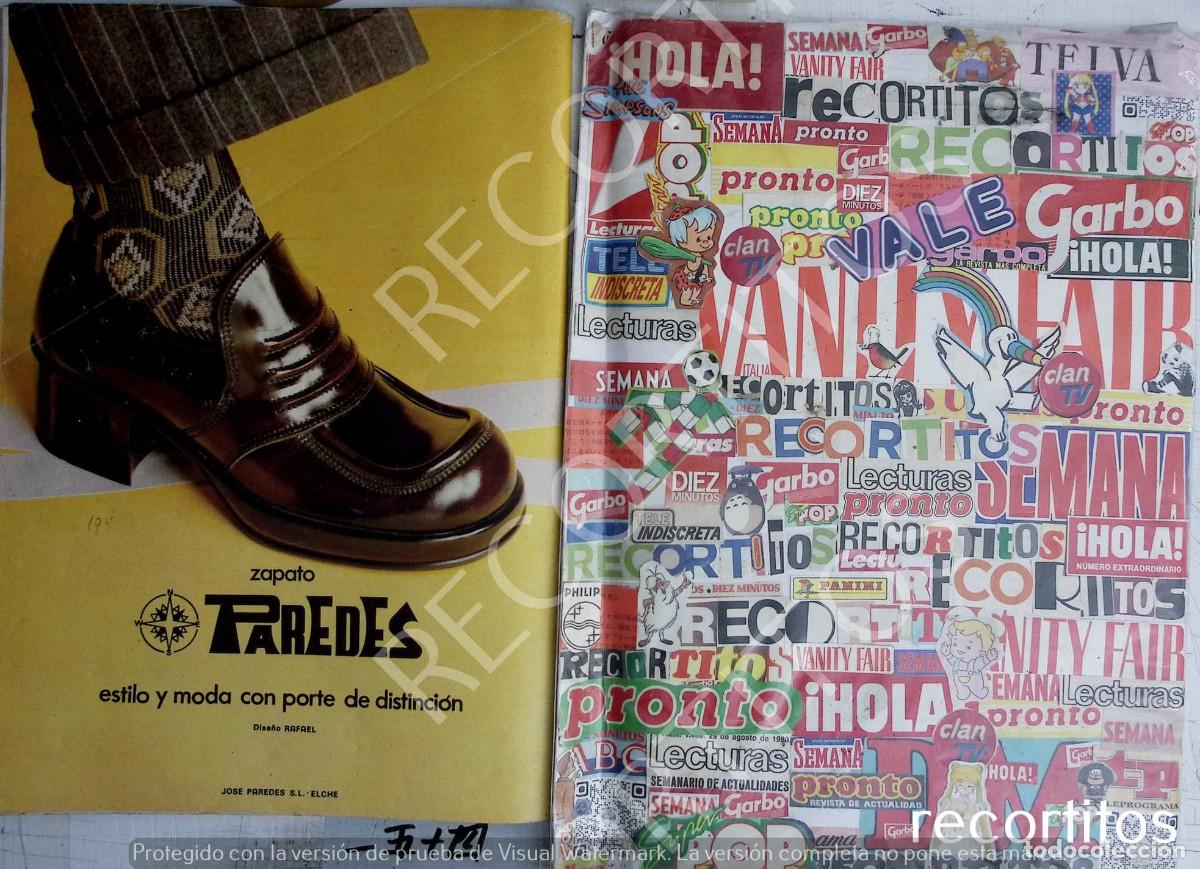 M&uacute;sica de cole&ccedil;&atilde;o: paredes calzados deportivas anuncio publicidad