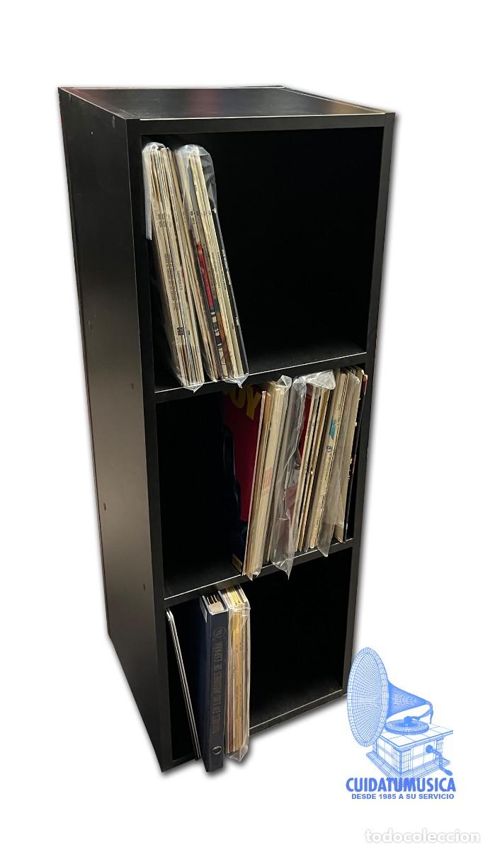 M&uacute;sica de cole&ccedil;&atilde;o: MUEBLE ESTANTERIA DE MADERA PARA ARCHIVAR DISCOS GRANDES VINILO LP Y DISCOS DE GRAM&Oacute;FONO