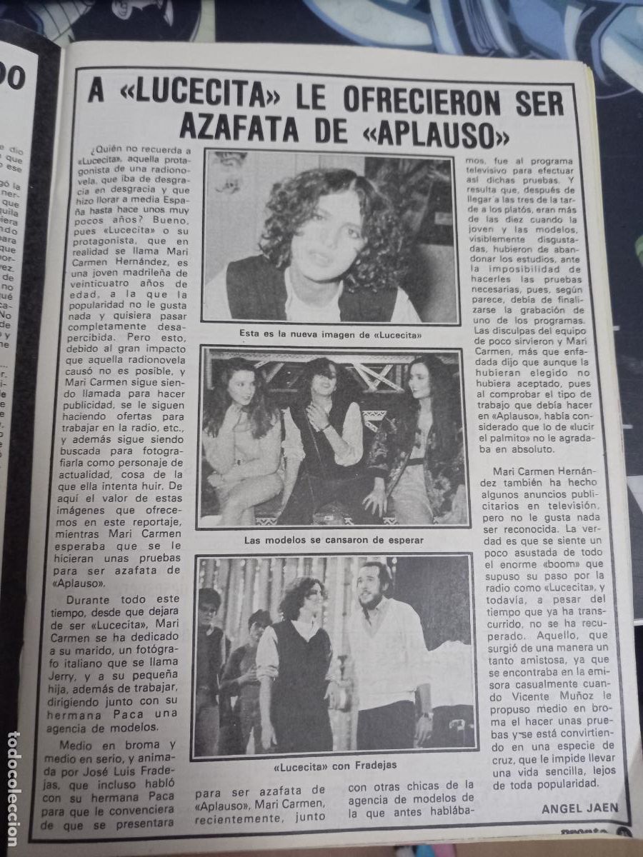 Musique de collection: MARI CARMEN HERNANDEZ LUCECITA jose luis fradejas aplauso