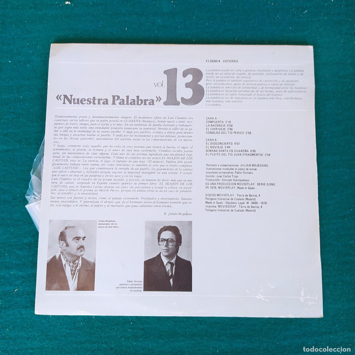 M&uacute;sica de colecci&oacute;n: LUIS CHAMIZO NUESTRA PALABRA - Foto 2