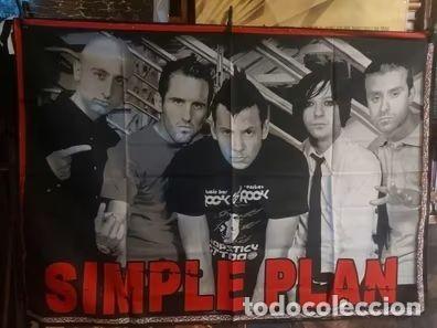 M&uacute;sica de colecci&oacute;n: Simple Plan, bandera (nueva) 130CMX97CM - Foto 1