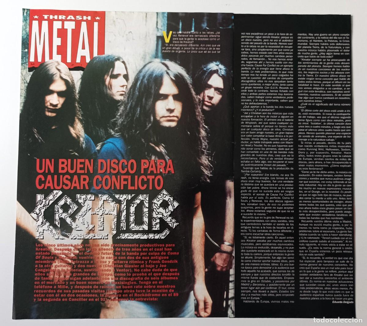 Musiksammlung: MAGAZINE CLIPPINGS: KREATOR - RECORTE REVISTA