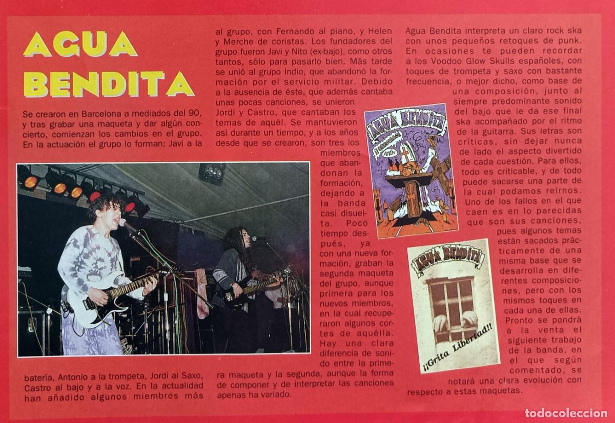 Musiksammlung: MAGAZINE CLIPPINGS: BANDA DE BARCELONA AGUA BENDITA - RECORTE REVISTA
