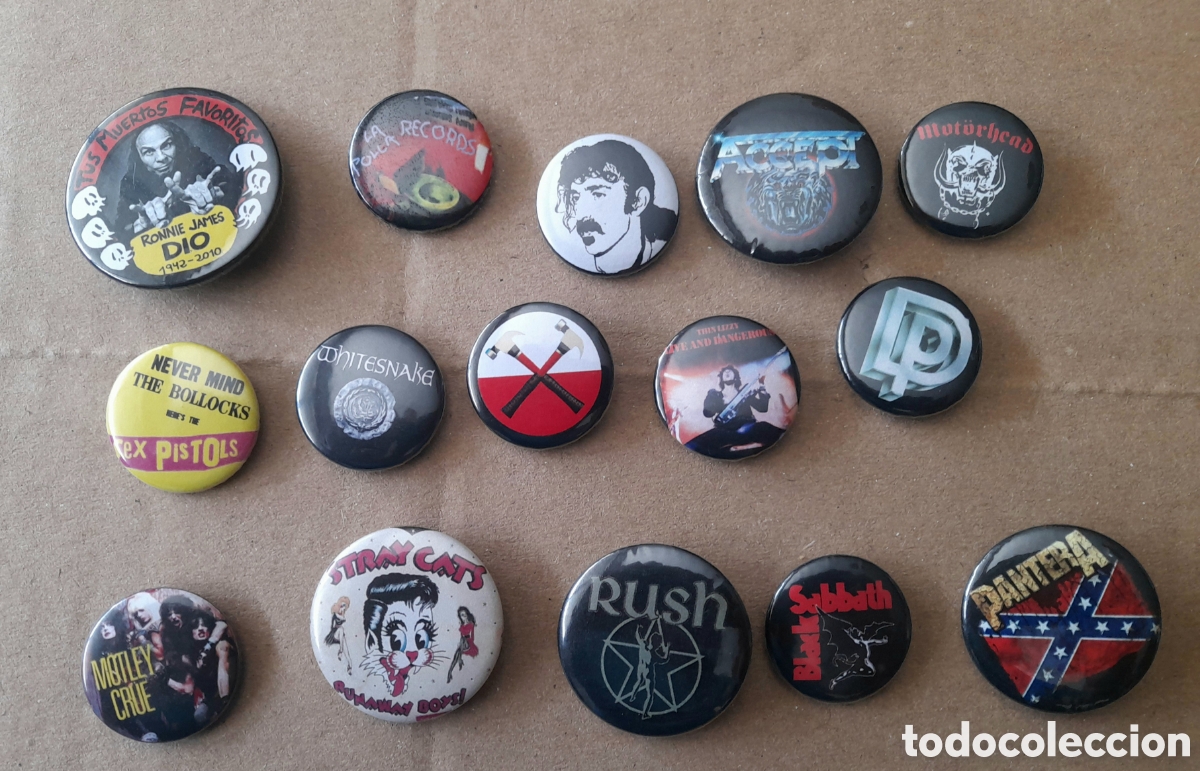 Musique de collection: LOTE CHAPAS HEAVY ROCK (RUSH, ZAPPA, PURPLE, SABBATH,...) + REGALO