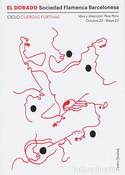 M&uacute;sica de colecci&oacute;n: Toti Soler, Horacio Fumero, Pedro Soler... Postal festival Cuerdas Furtivas. Barcelona 2023