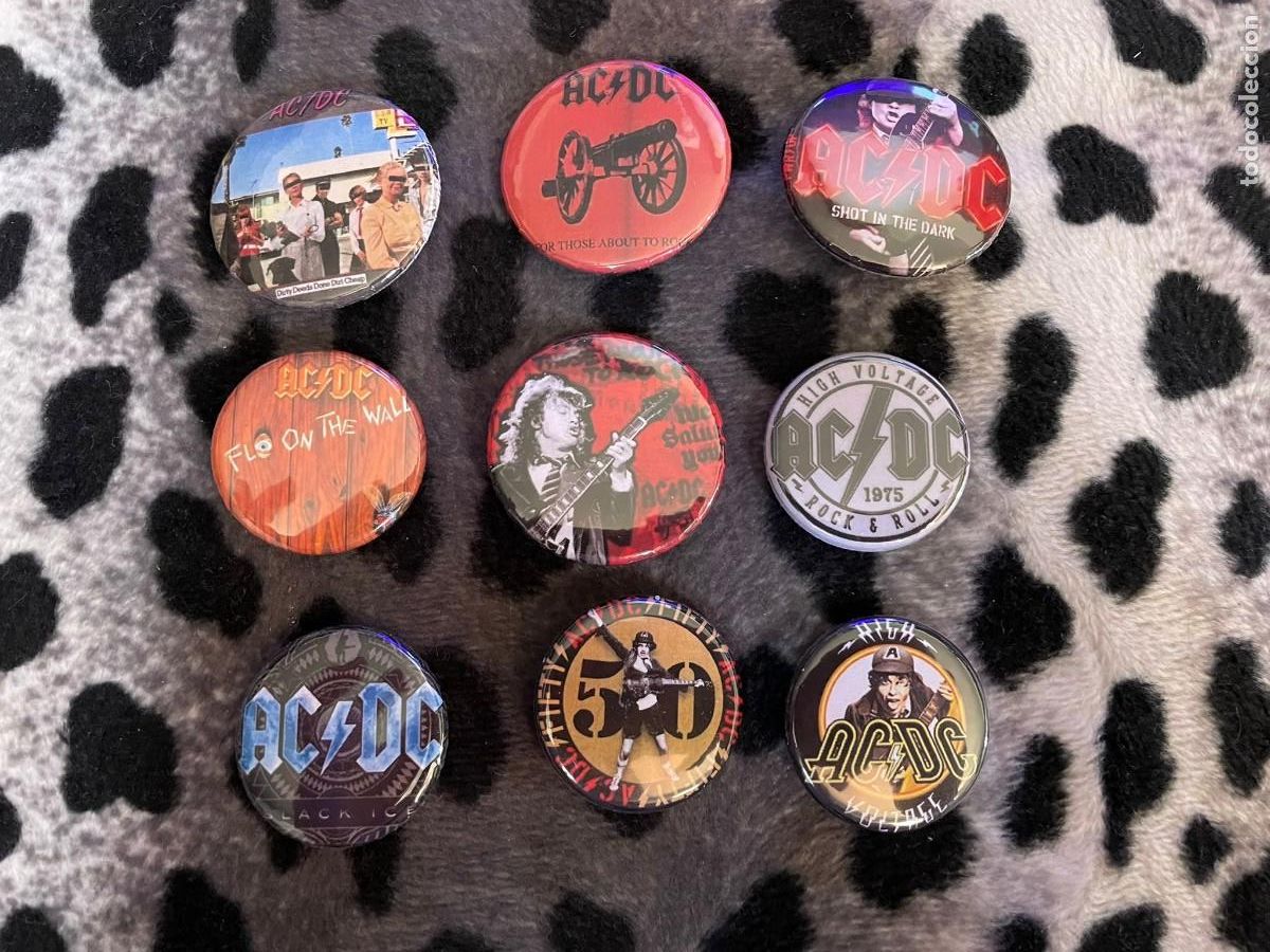 M&uacute;sica de colecci&oacute;n: Parche Bordado y 9 chapas de ACDC - Foto 4