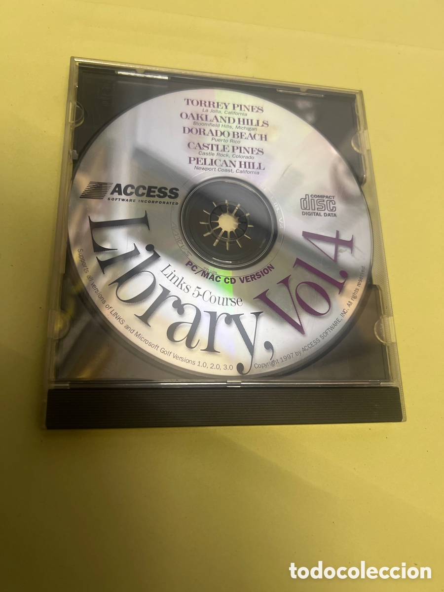 M&uacute;sica de colecci&oacute;n: T2/B1/166. CD LIBRARY , VOL 4 - PC/MAC CD VERSI&Oacute;N LINKS 5 COURSE - Foto 1