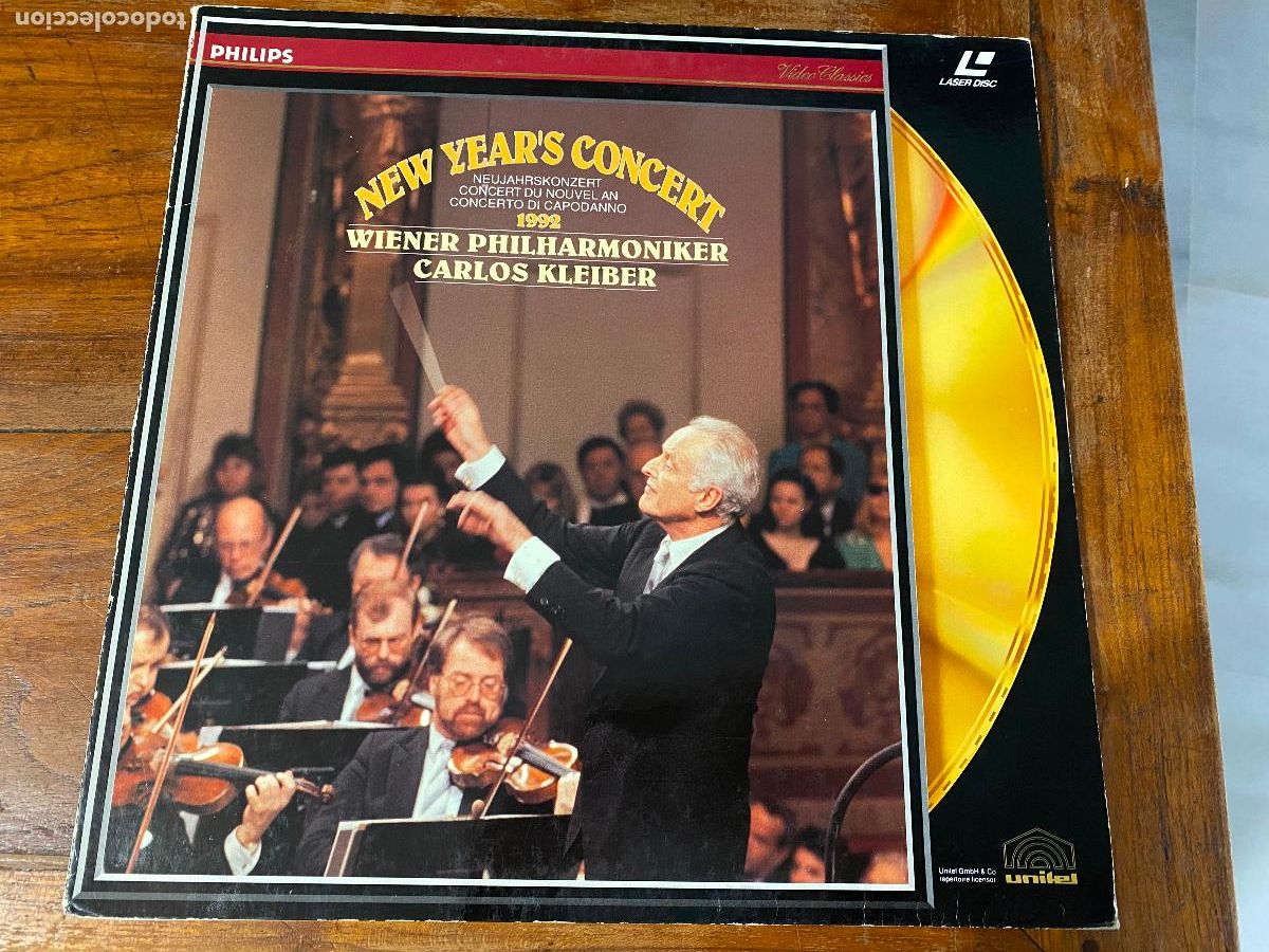 M&uacute;sica de cole&ccedil;&atilde;o: NEW YEARS CONCERT 1992 wiener philharmoniker carlos kleiber Ultra Rare Laserdisc