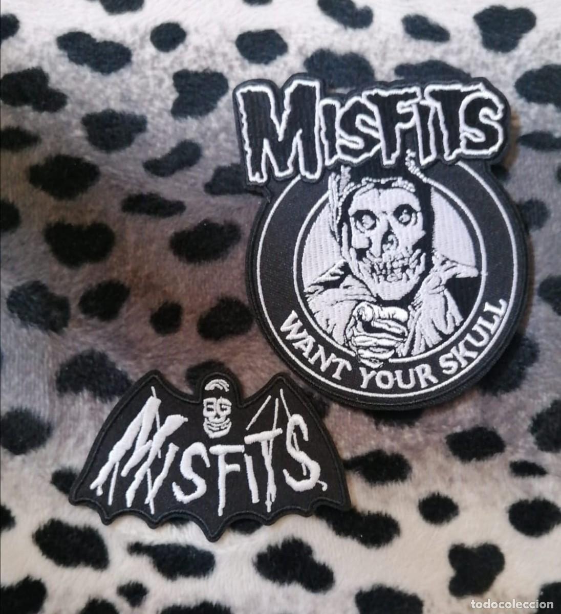 M&uacute;sica de colecci&oacute;n: MISFITS, 2 PARCHES BORDADOS - Foto 1