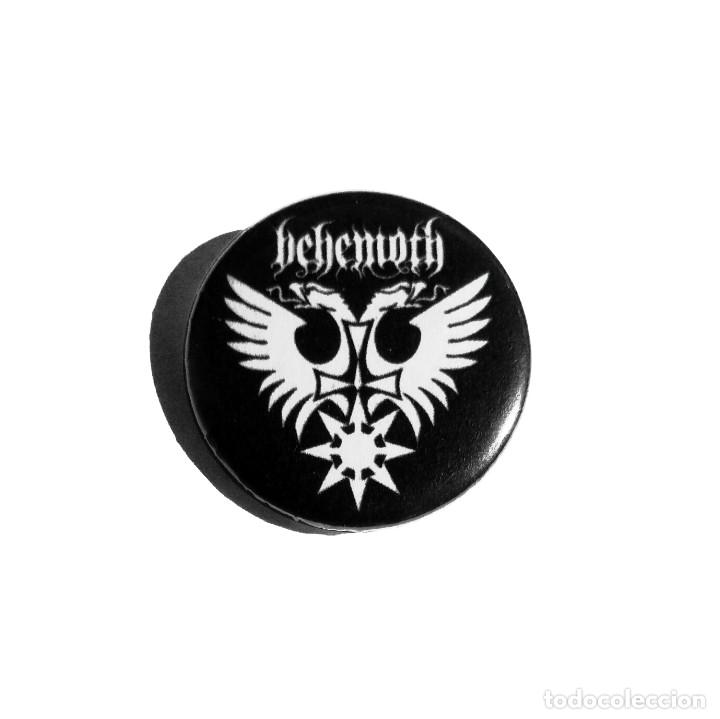 Collectible Music: BEHEMOTH - LOGO CHAPA 31mm (CON IMPERDIBLE) - BLACK METAL DEATH METAL