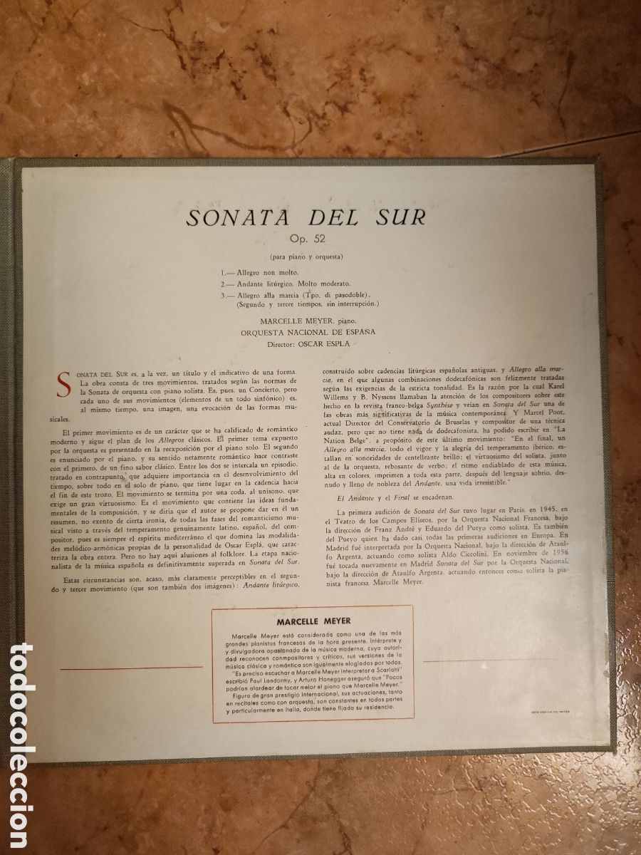 M&uacute;sica de colecci&oacute;n: Car&aacute;tula sin disco ,&Oacute;scar espla - Foto 4