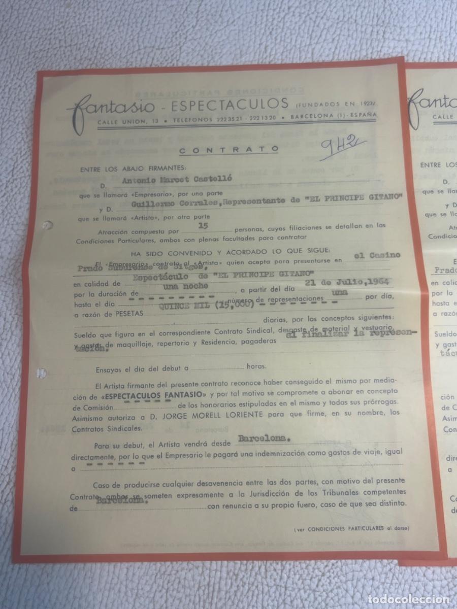 M&uacute;sica de colecci&oacute;n: DOS CONTRATOS DEL PR&Iacute;NCIPE GITANO 1964 - Foto 2
