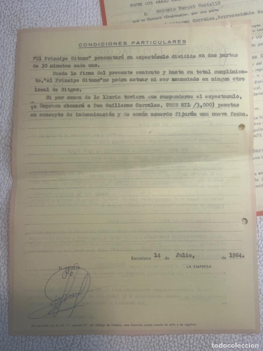 M&uacute;sica de colecci&oacute;n: DOS CONTRATOS DEL PR&Iacute;NCIPE GITANO 1964 - Foto 3