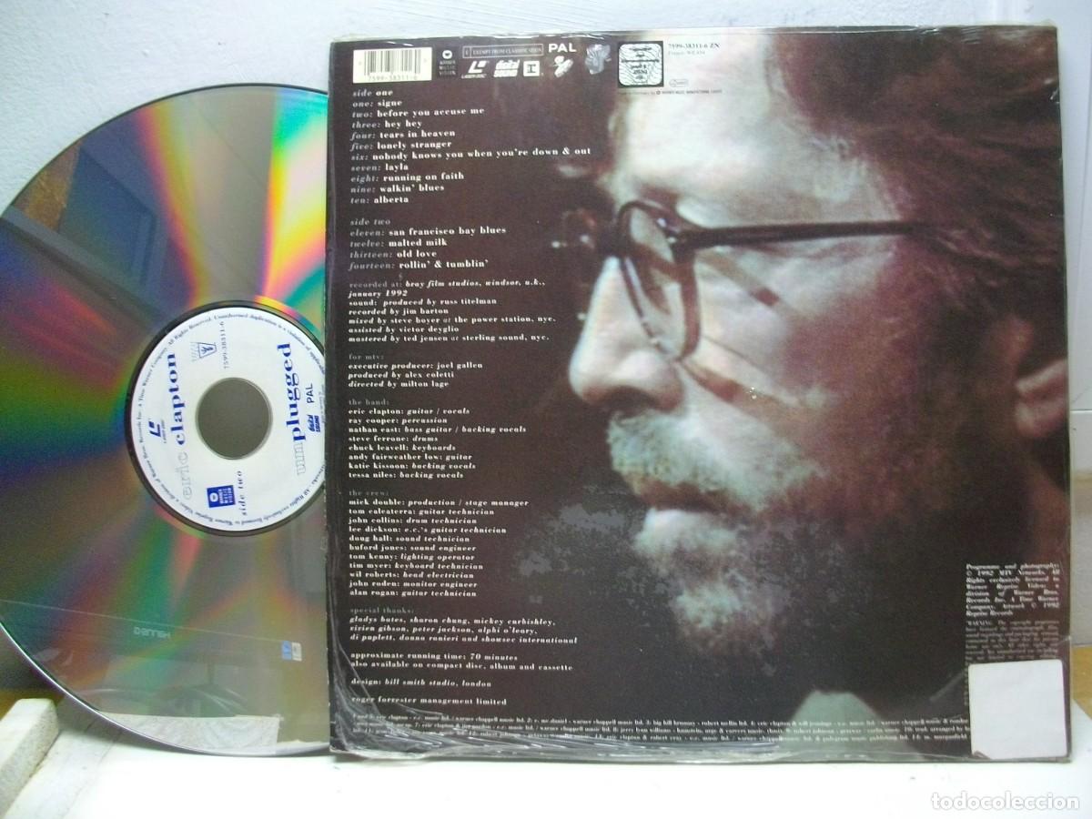 M&uacute;sica de colecci&oacute;n: Eric Clapton Unplugged US Laserdisc 1992 - Foto 2