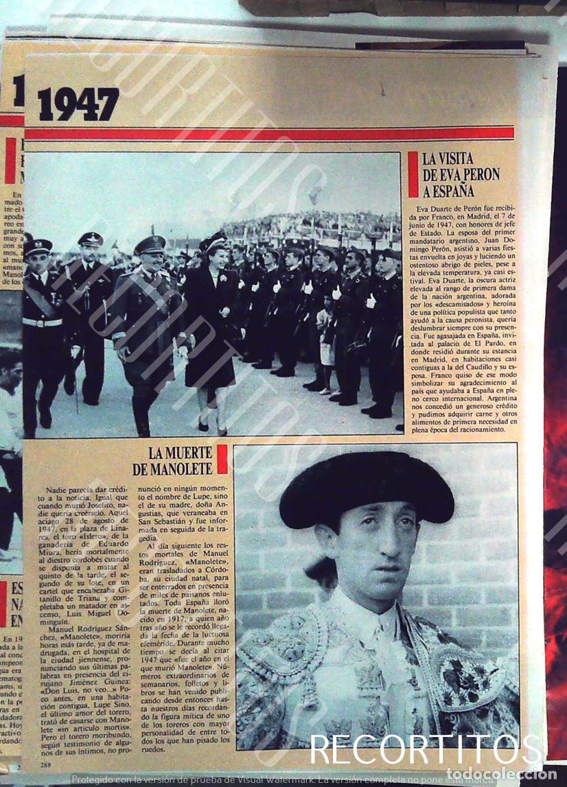M&uacute;sica de colecci&oacute;n: MANOLETE EVA PERON EN ESPA&Ntilde;A - Foto 1