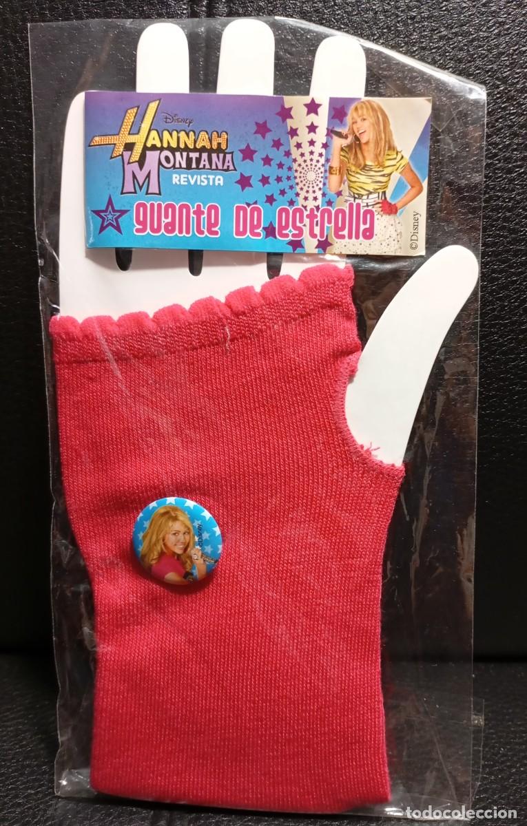 M&uacute;sica de colecci&oacute;n: HANNAH MONTANA - GUANTE DE ESTRELLA - SIN USAR - CON CHAPA - DISNEY - MILEY CYRUS - PANINI