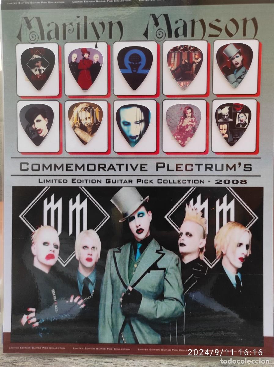 M&uacute;sica de colecci&oacute;n: MARILYN MANSON. COLECCI&Oacute;N DE 10 P&Uacute;AS DE GUITARRA. - Foto 1