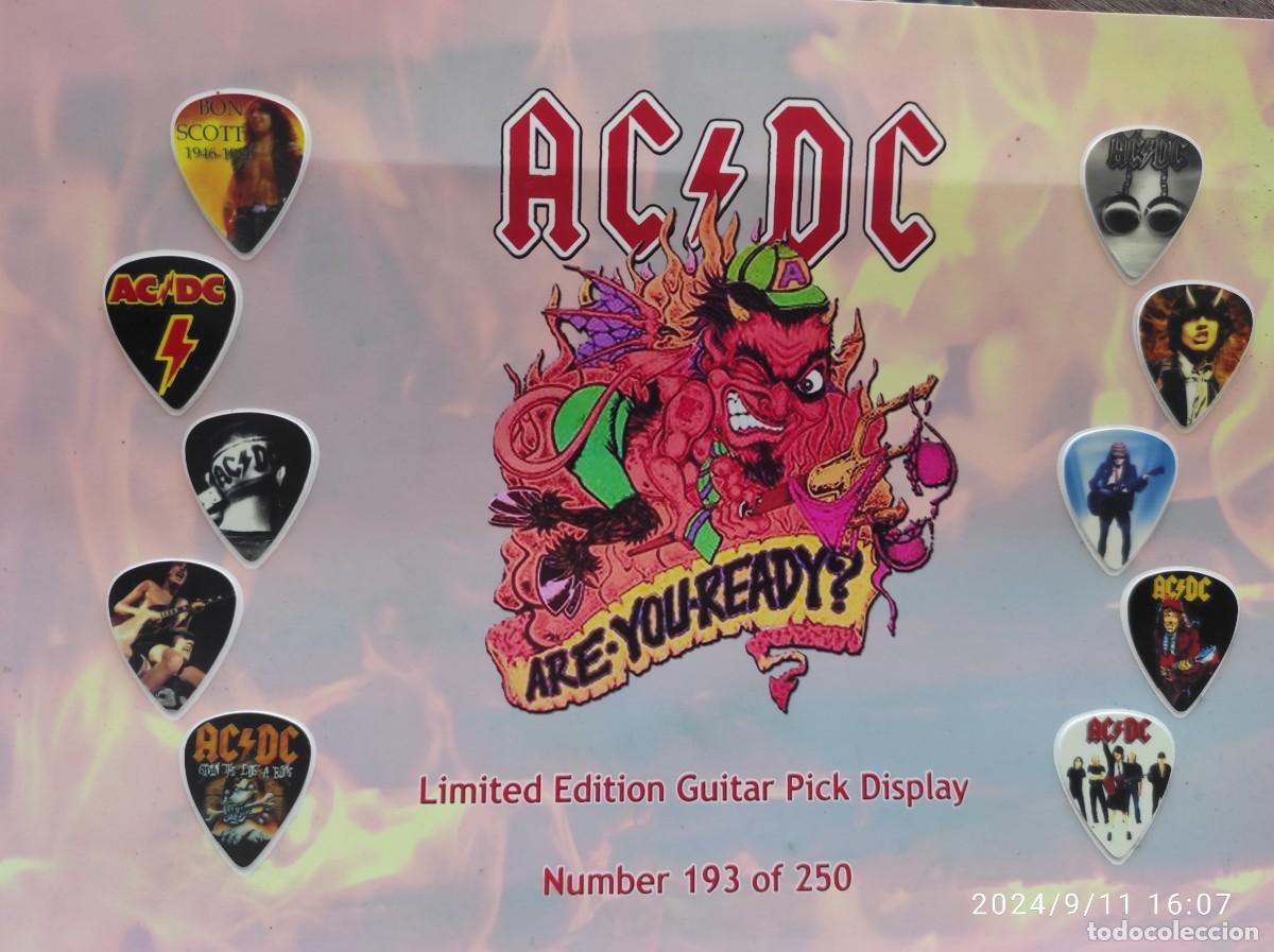 M&uacute;sica de colecci&oacute;n: AC/DC COLECCI&Oacute;N DE 10 P&Uacute;AS DE GUITARRA. - Foto 1