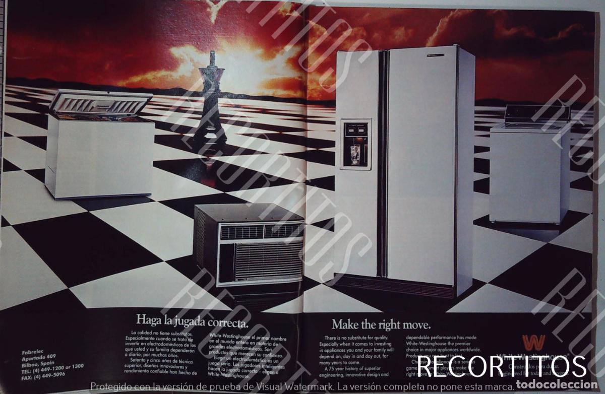 Musique de collection: WESTINGHOUSE WHITE ELECTRODOMESTICOS ANUNCIO PUBLICIDAD