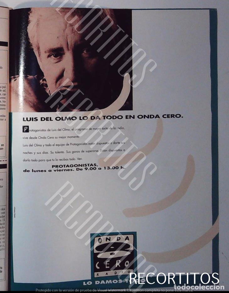 M&uacute;sica de cole&ccedil;&atilde;o: LUIS DEL OLMO ONDA CERO ANUNCIO PUBLICIDAD
