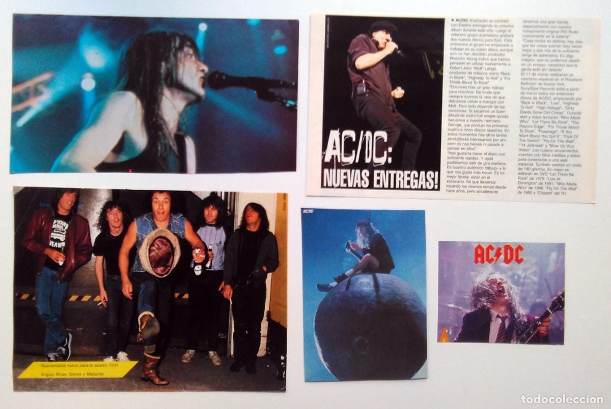 M&uacute;sica de colecci&oacute;n: AC/DC CLIPPINGS RECORTES REVISTA - Foto 1
