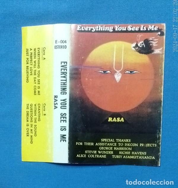Musica di collezione: Caratula cassette Rasa Everythig you see is me