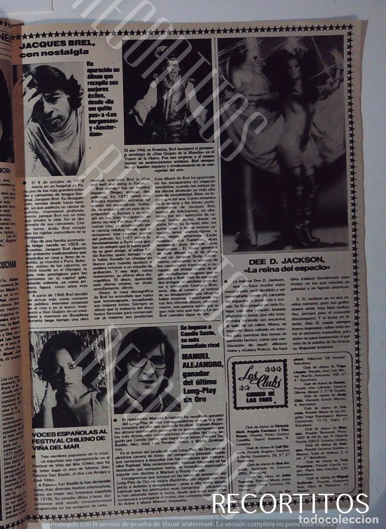 M&uacute;sica de colecci&oacute;n: DEE D JACKSON JACQUES BRIEL MANUEL ALEJANDRO PALOMA SAN BASILIO - Foto 1