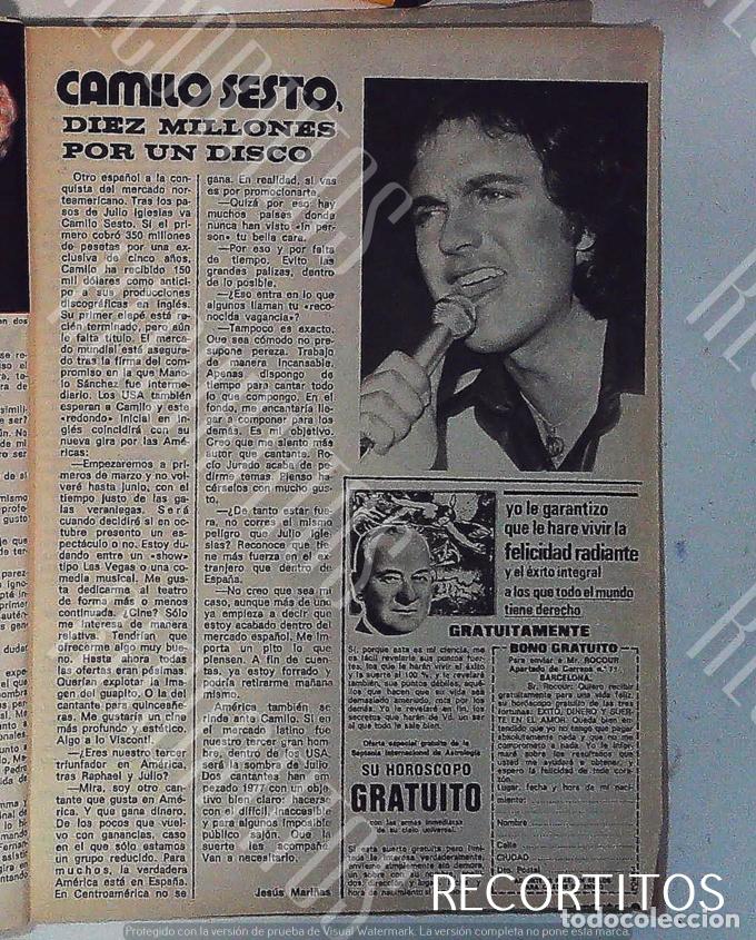 M&uacute;sica de colecci&oacute;n: RECORTE CAMILO SESTO