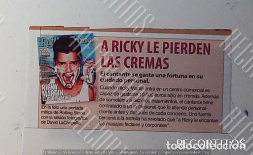 M&uacute;sica de colecci&oacute;n: ricky martin hoja suelta - Foto 1