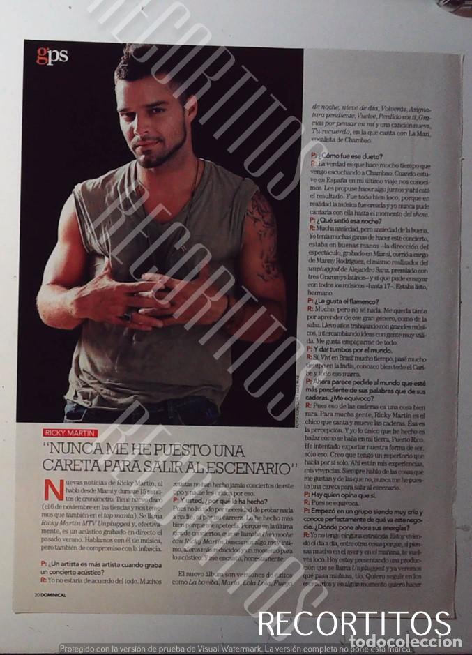 M&uacute;sica de colecci&oacute;n: ricky martin hoja suelta - Foto 1