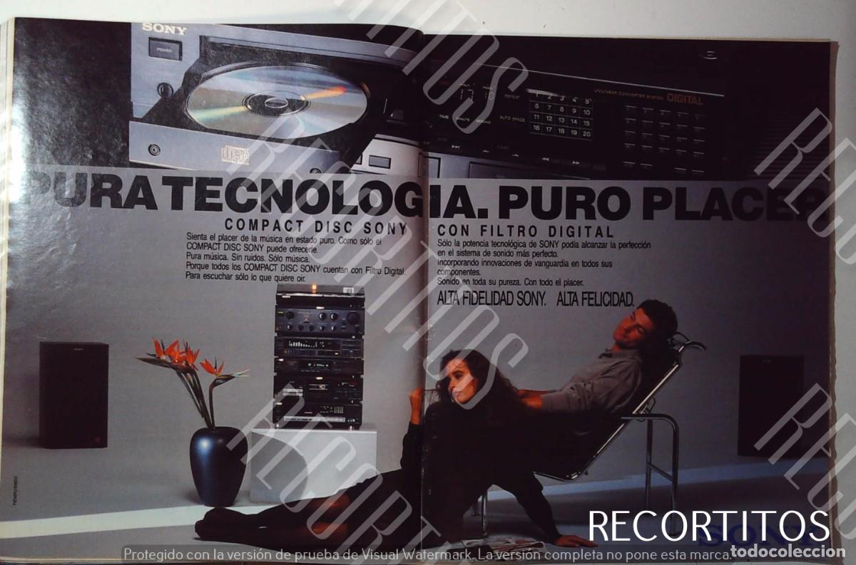 M&uacute;sica de colecci&oacute;n: SONY CD COMPACT DISC ANUNCIO PUBLICIDAD - Foto 1
