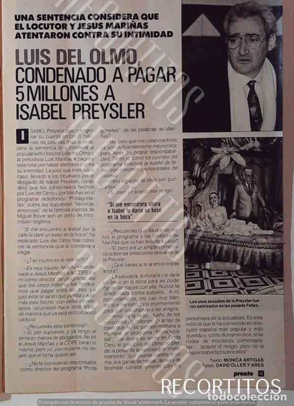 M&uacute;sica de colecci&oacute;n: LUIS DEL OLMO CONDENADO A PAGAR A ISABEL PREYSLER FALLA - Foto 1