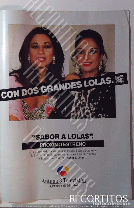 M&uacute;sica de cole&ccedil;&atilde;o: SABOR A LOLAS LOLA FLORES LOLITA FLORES