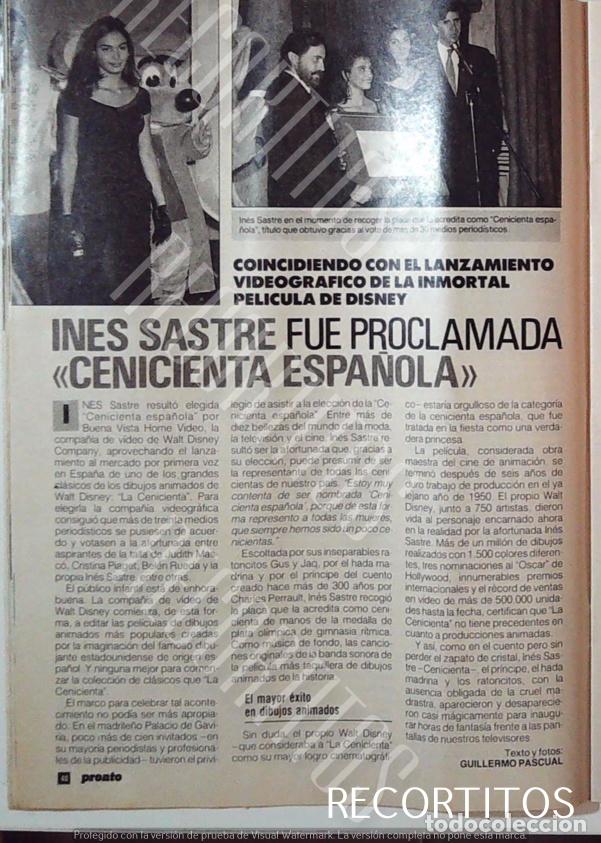 M&uacute;sica de cole&ccedil;&atilde;o: INES SASTRE CENICIENTA