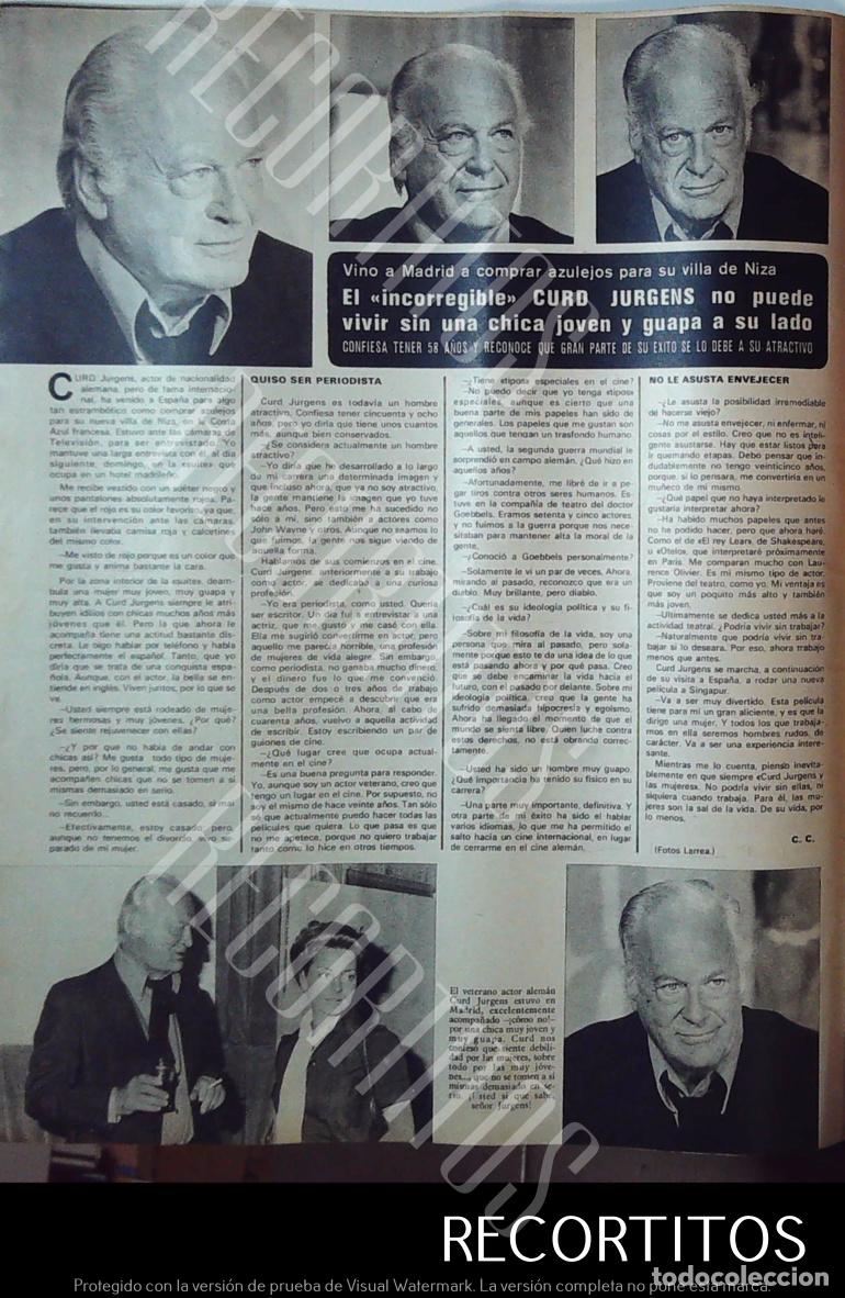 M&uacute;sica de colecci&oacute;n: CURD JURGENS in spain - Foto 1