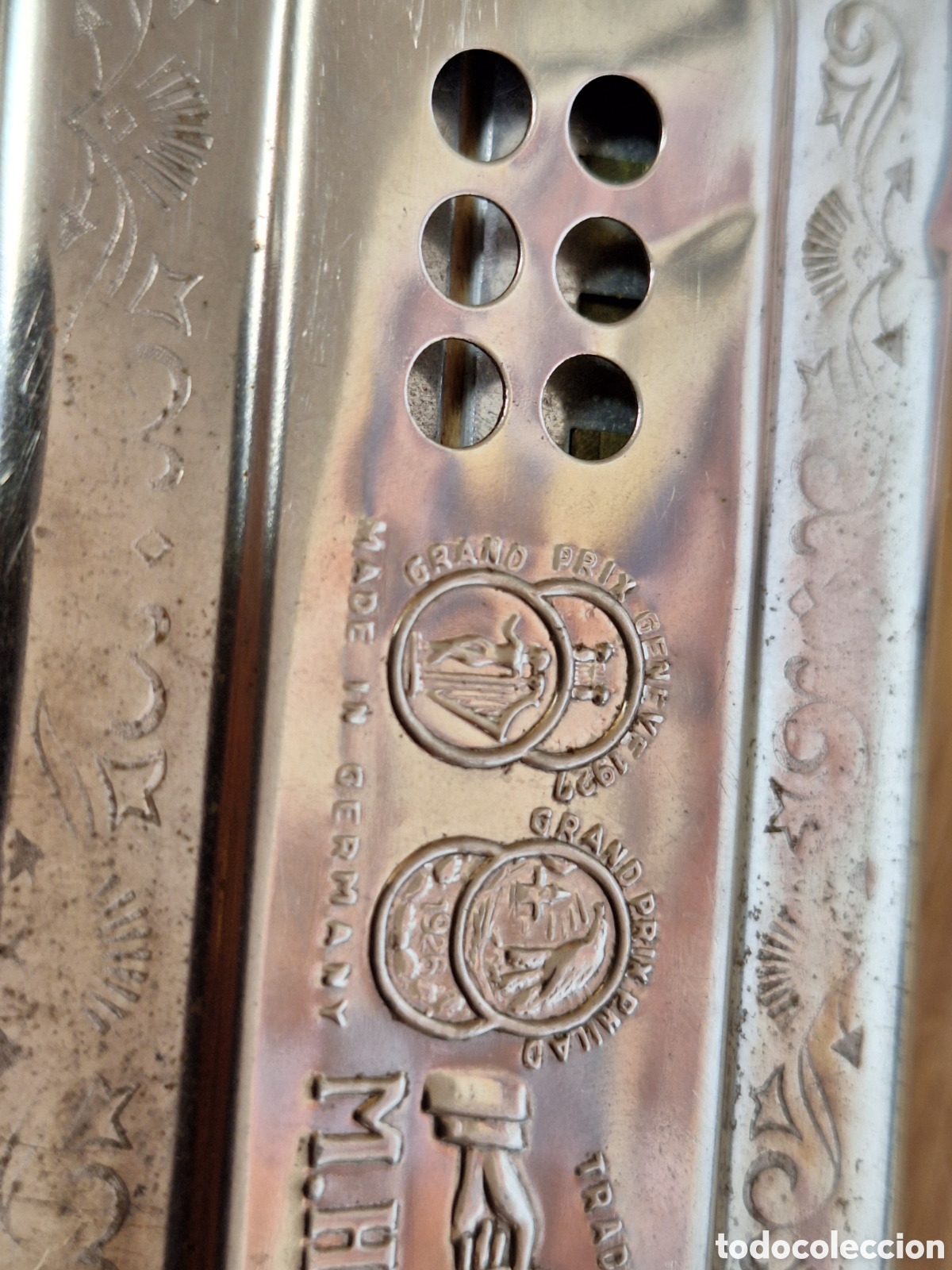 M&uacute;sica de colecci&oacute;n: Antigua armonica M. HOHNER - Foto 5